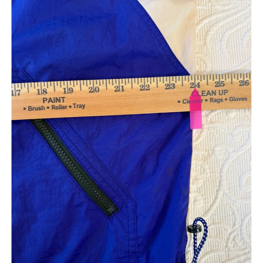 Vintage 90s Nike White Tag Colorblock Swoosh Windbreaker Track Jacket Medium